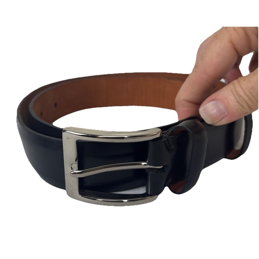 Cole Haan Leather Belt Mens 34 / 85 Black Classic